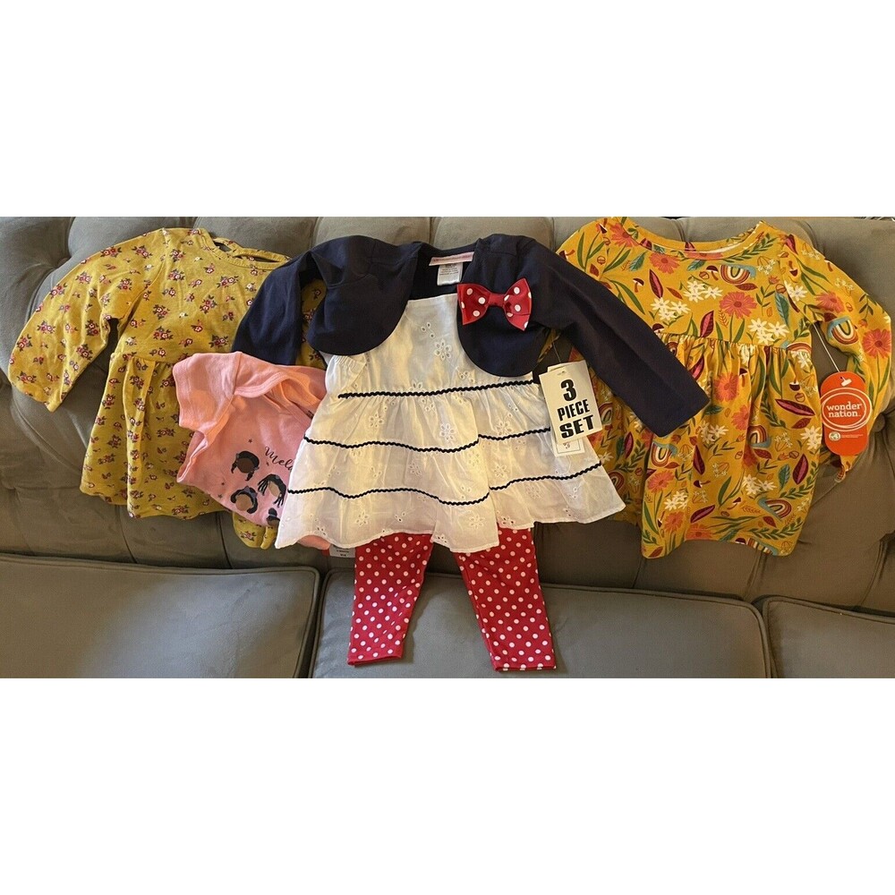New Baby Girl Clothes Mixed Lot Dresses Size 12 Months 12M